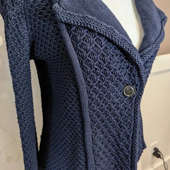 Maeve Chunky Knit Cardigan, Cotton Blend, Size XS - Picture 3 of 9